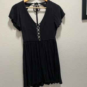 Black Volcom Sun Dress